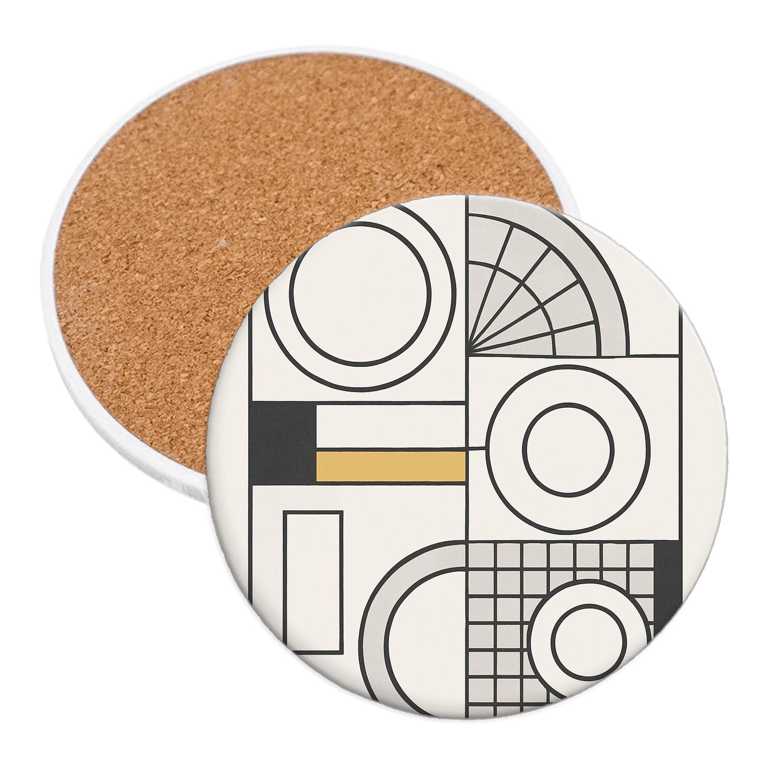Bauhaus Concentric Harmony coasters for home decor