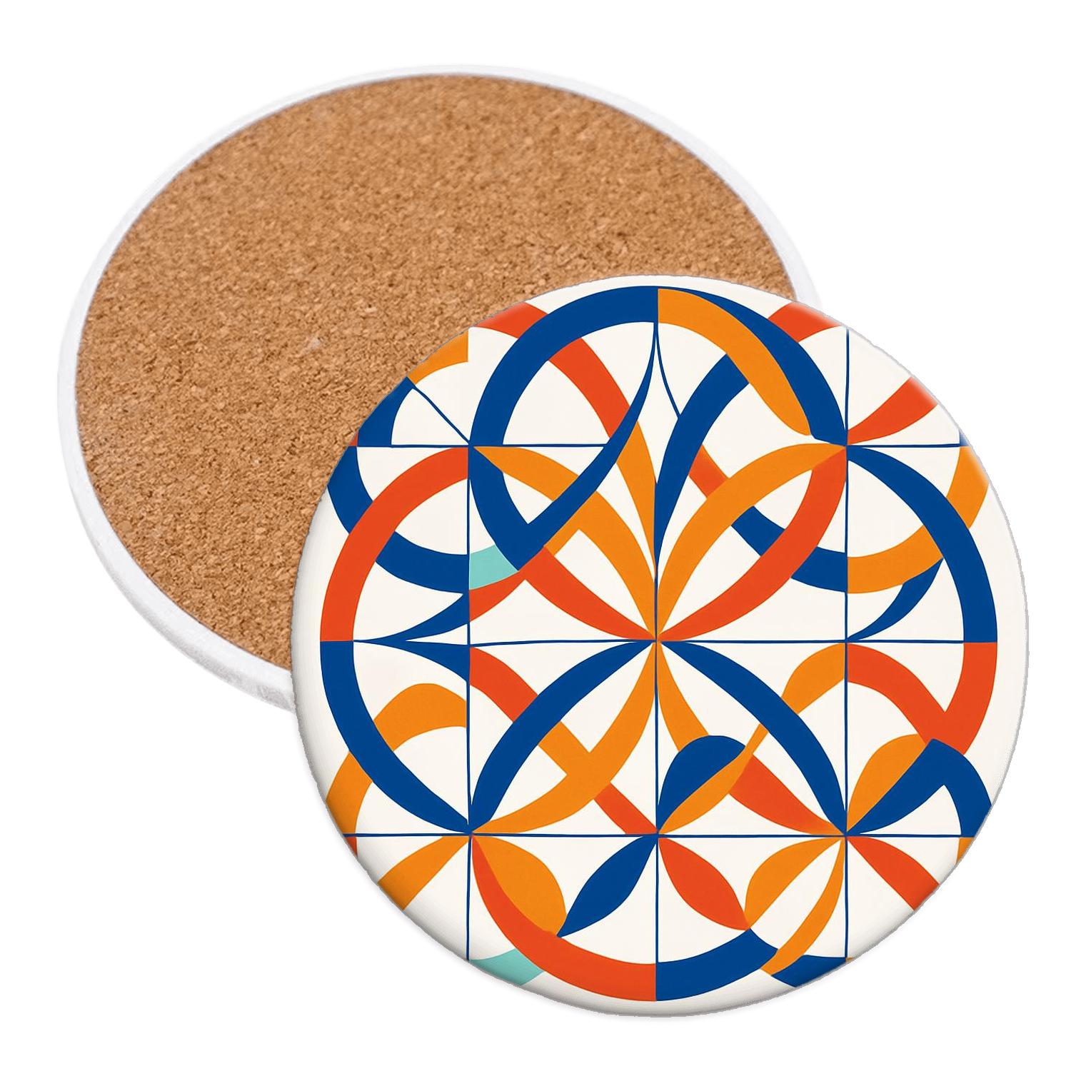 Orbit Ribbon Mosaic stone coaster collections
