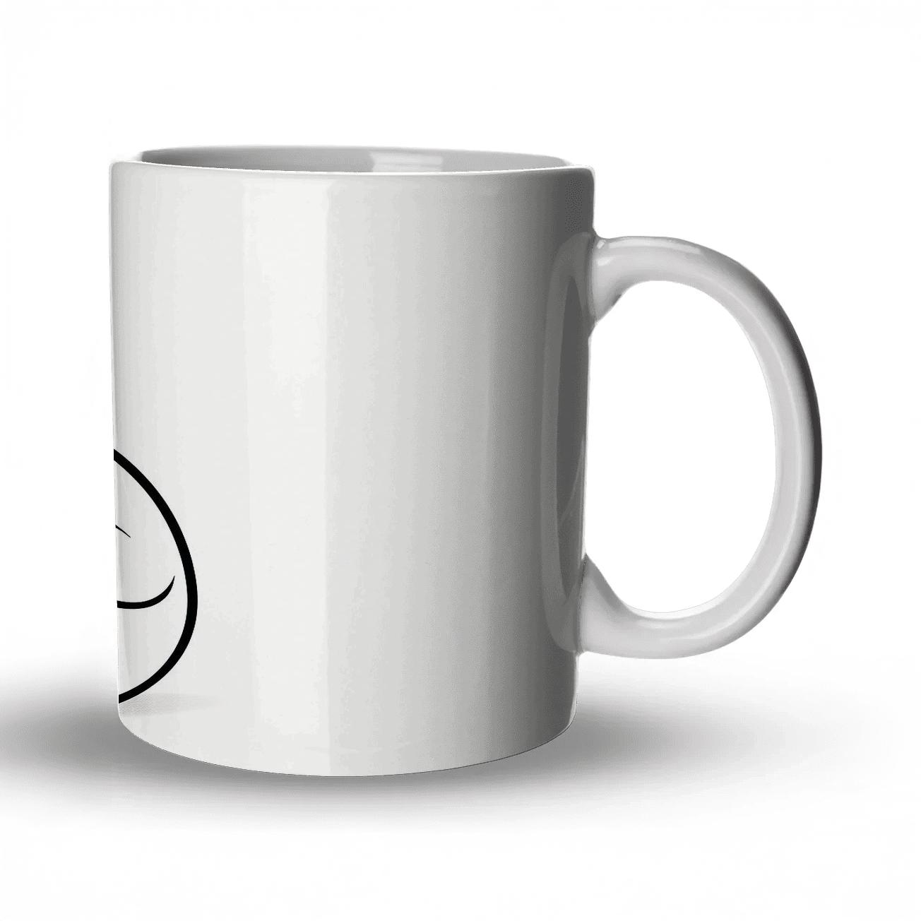 Minimalist Fox Ribbon Lines travel mugs with handles