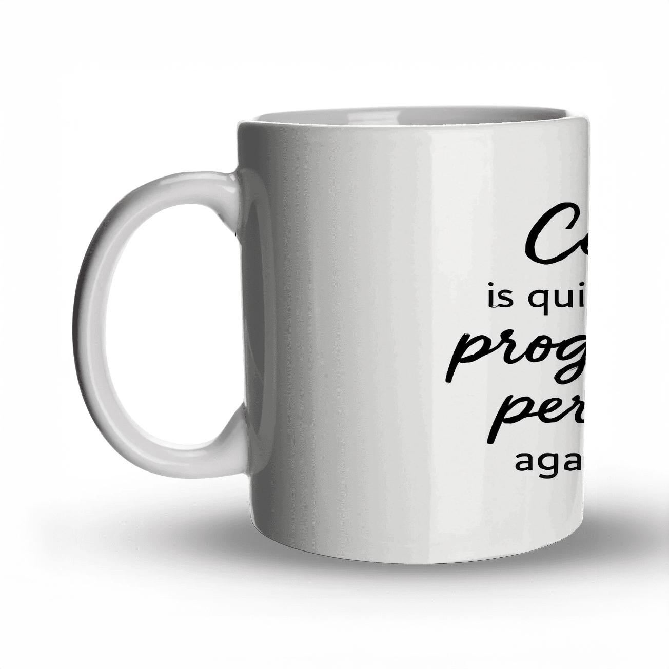Progress Over Perfection gift mugs for occasions