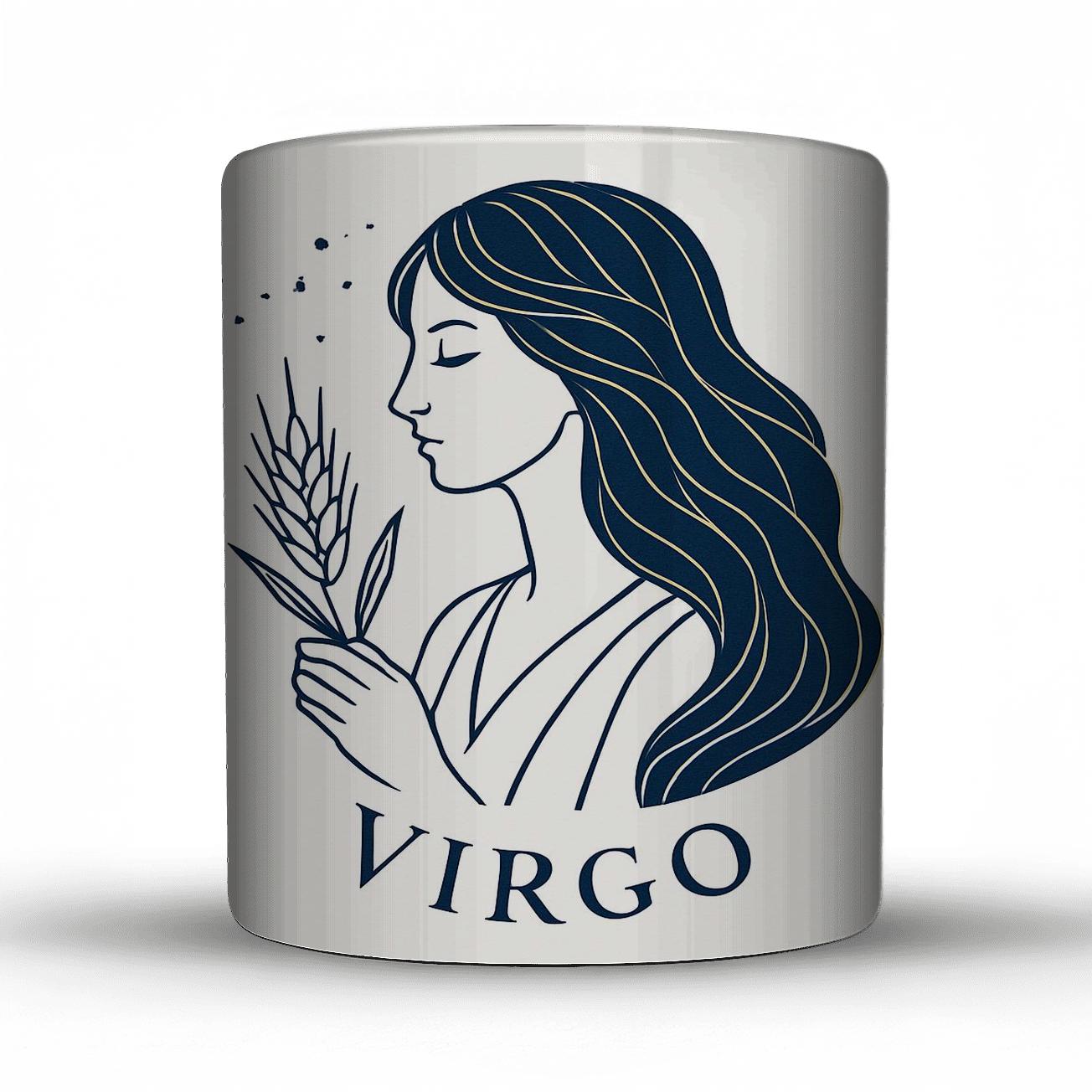 Virgo Constellation Maiden ceramic coffee mugs