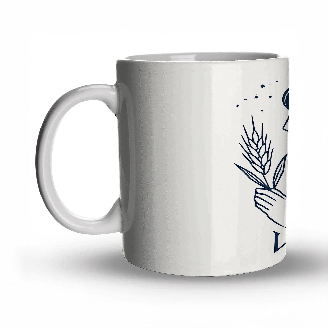 Virgo Constellation Maiden ceramic coffee mugs