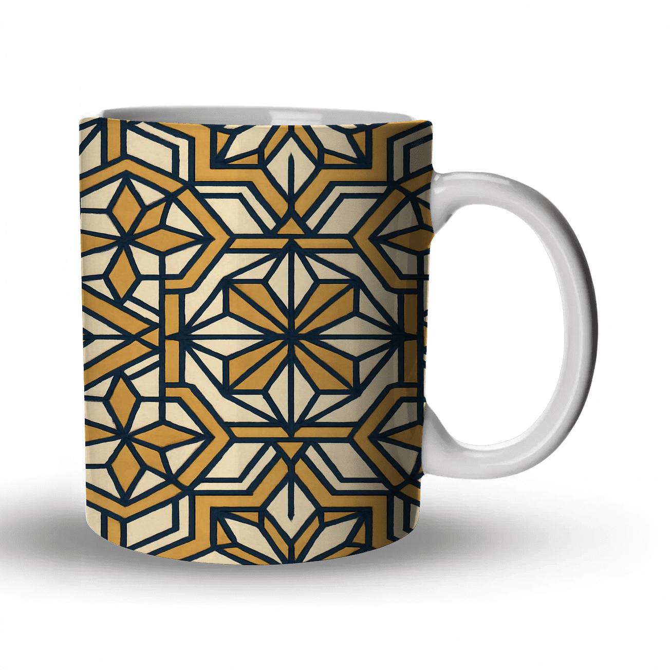 Moorish Deco Starline Pattern gift mugs for occasions