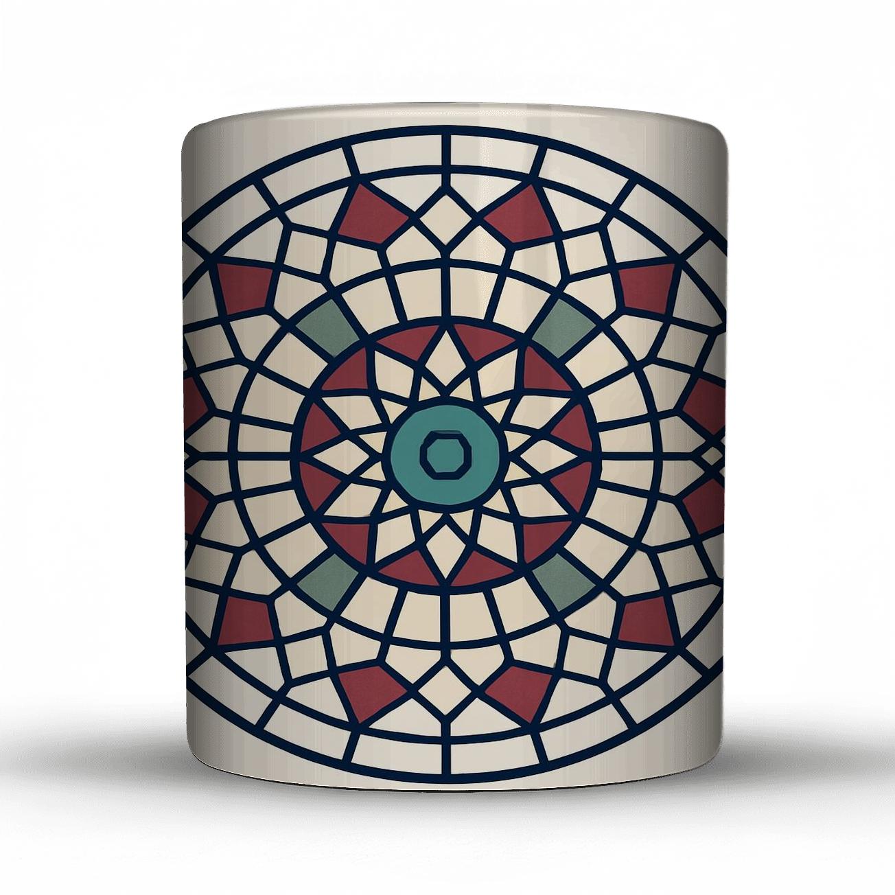 Radial Mandala Grids gift mugs for occasions