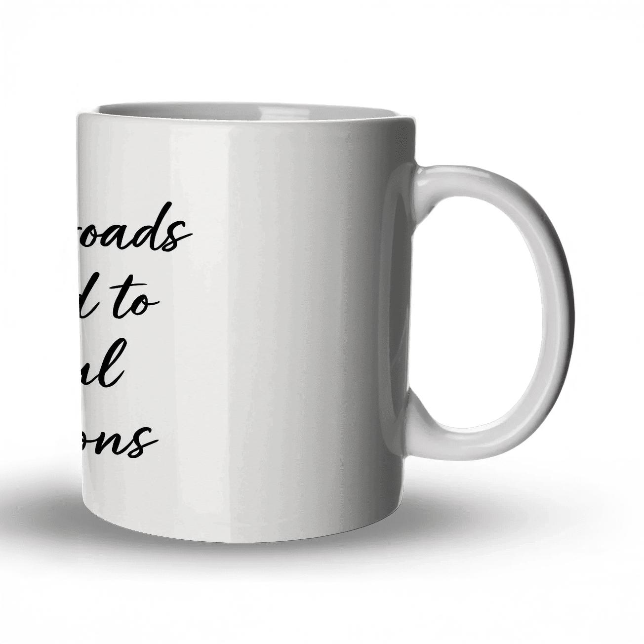 Discipline Builds Empires Quietly Quote Art travel mugs with handles
