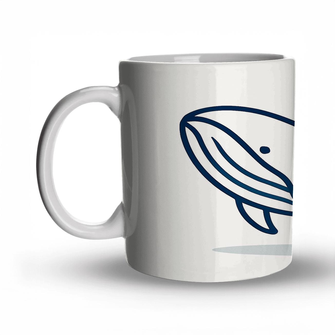 Minimalist_Whale_Contour_Wave_Pattern novelty coffee mugs
