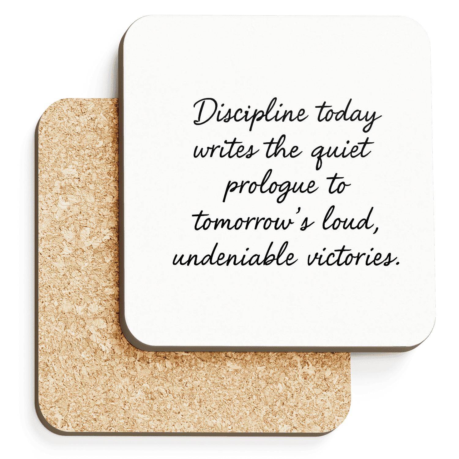Quiet Prologue Victories wooden table coasters