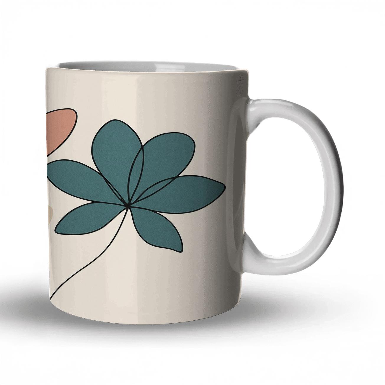 Solar Bloom Contour Garden premium drinkware mugs