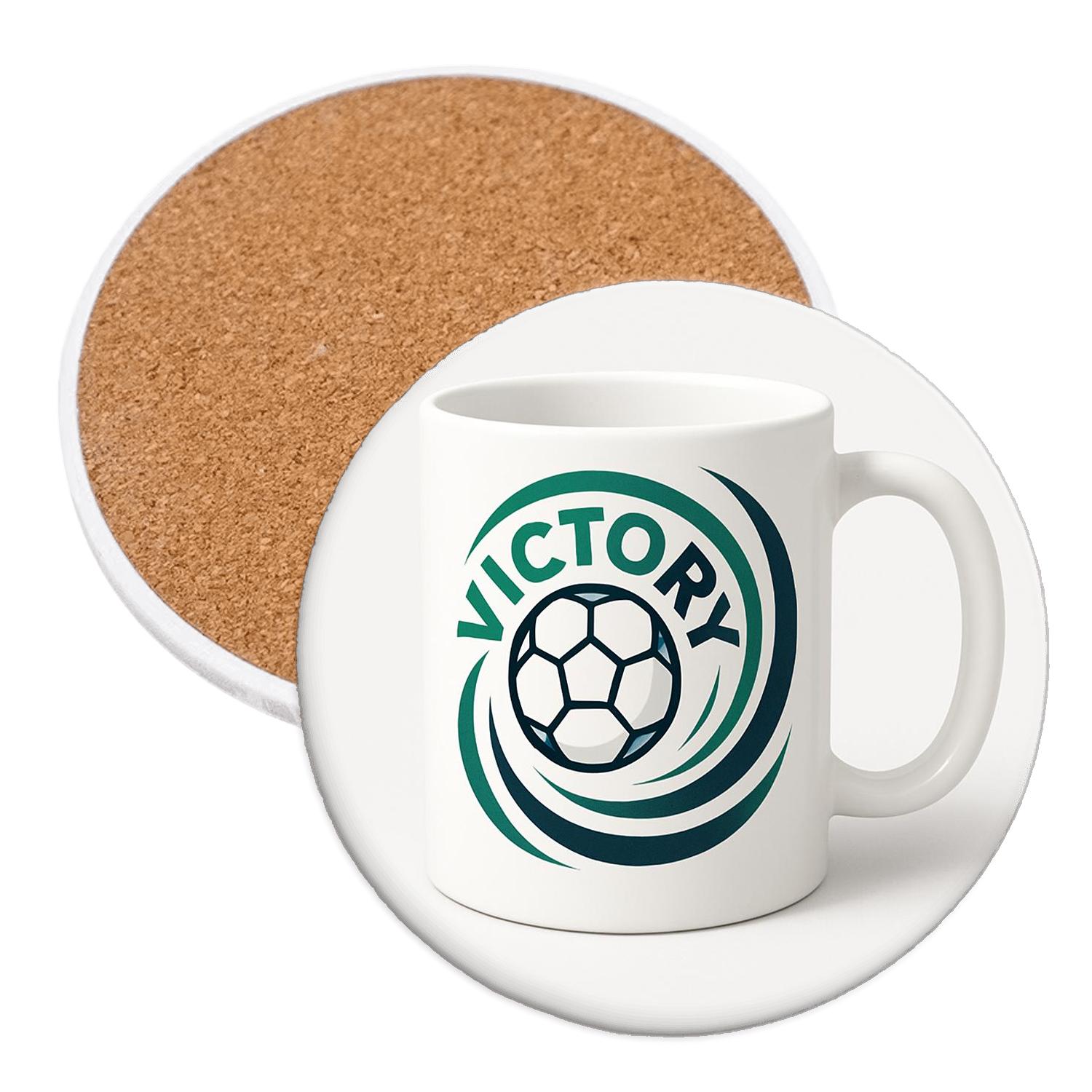 Soccer Victory Spirals Mug decorative beverage coasters