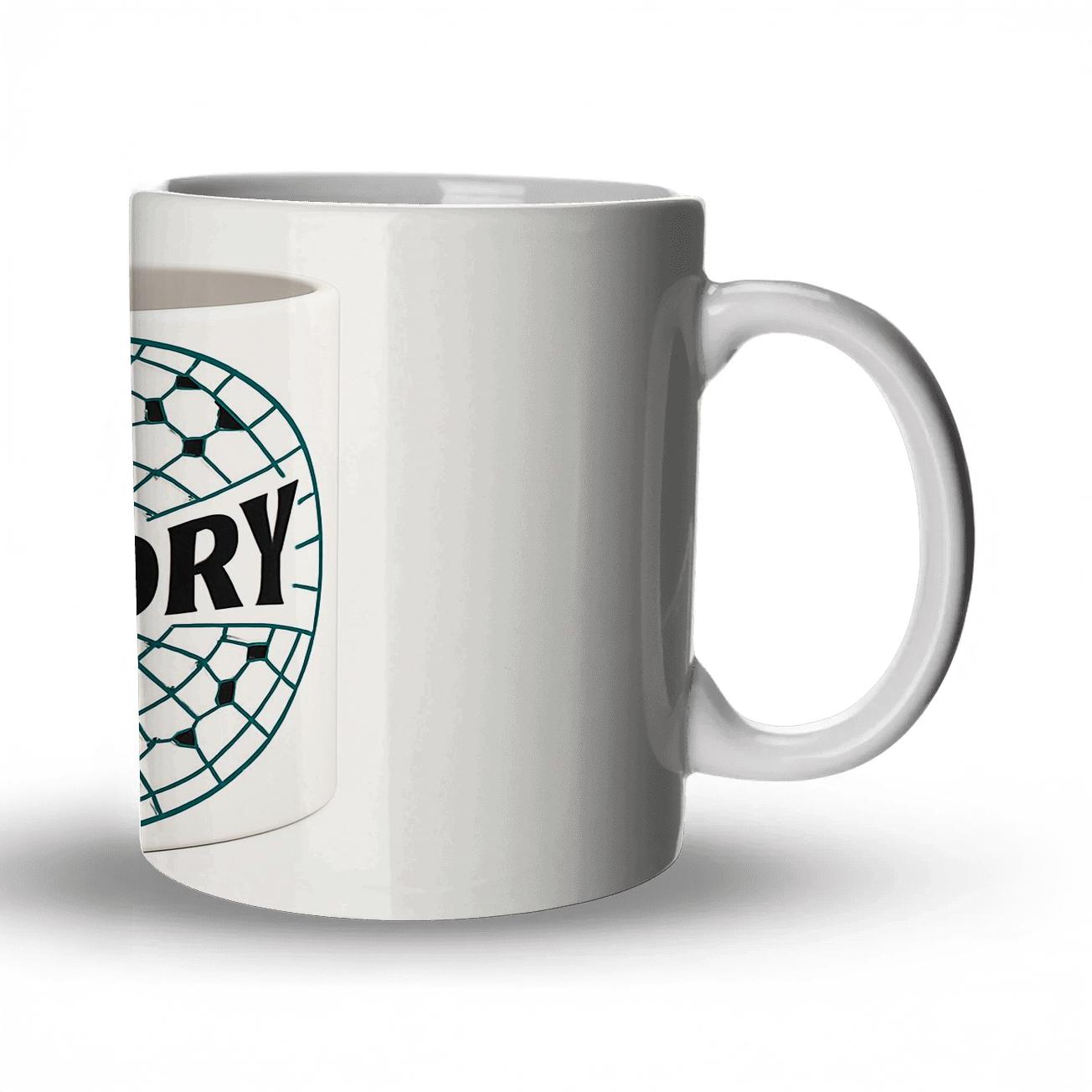 Soccer Unity Victory Line Grid premium drinkware mugs