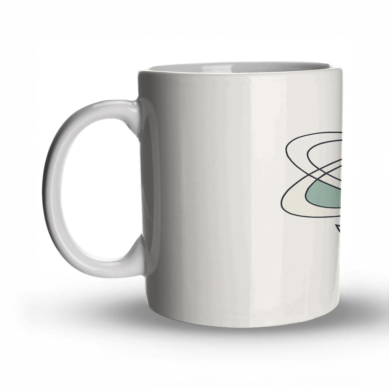 SolarBloom Minimalist Floral Orbit premium drinkware mugs