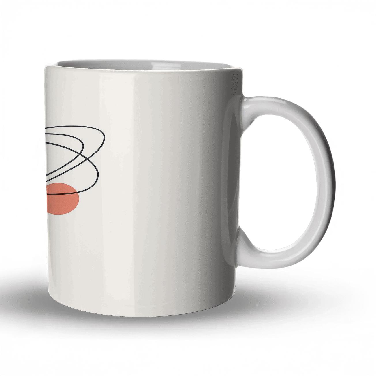 SolarBloom Minimalist Floral Orbit premium drinkware mugs