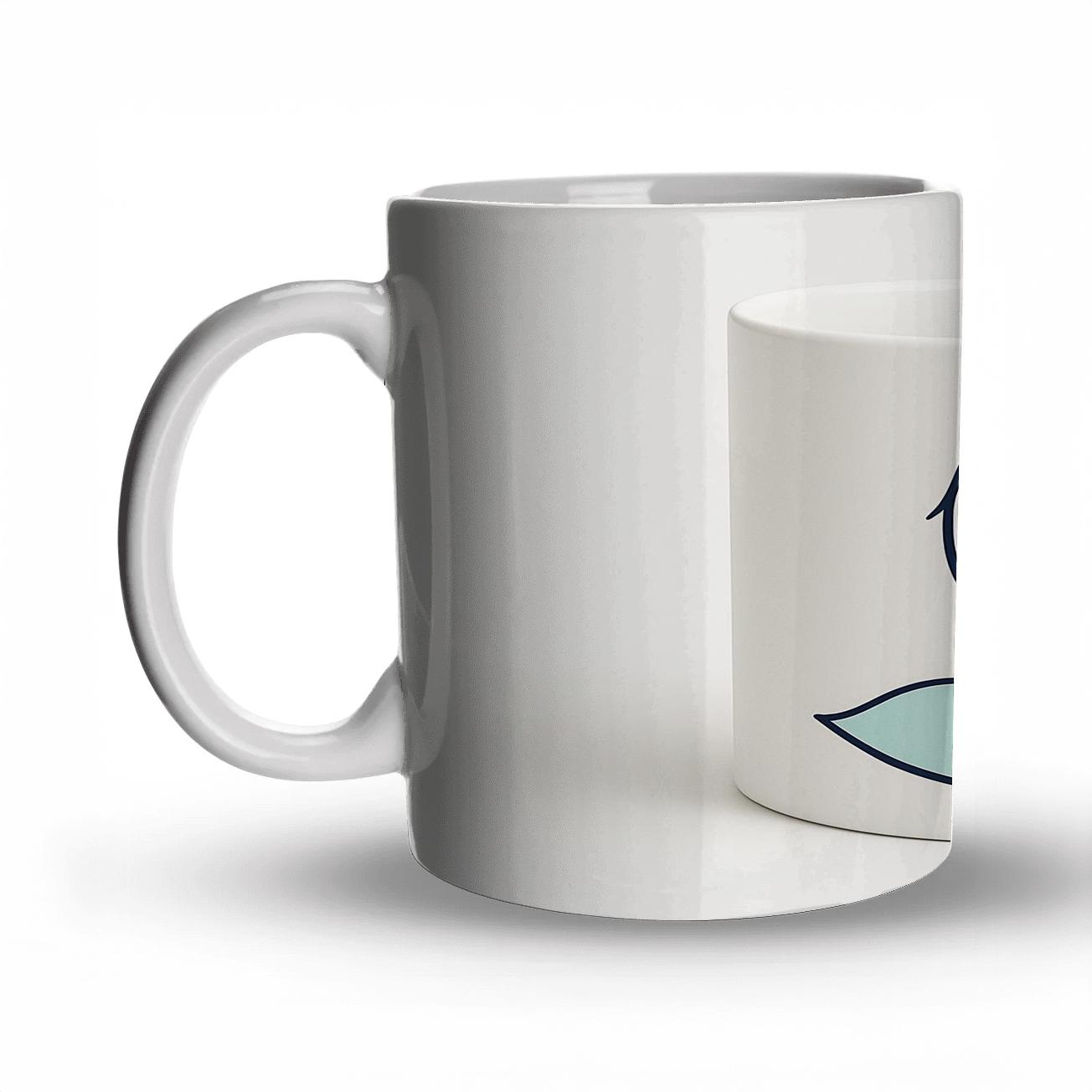 Minimalist Arctic Fox Line Art Wrap insulated thermal mugs