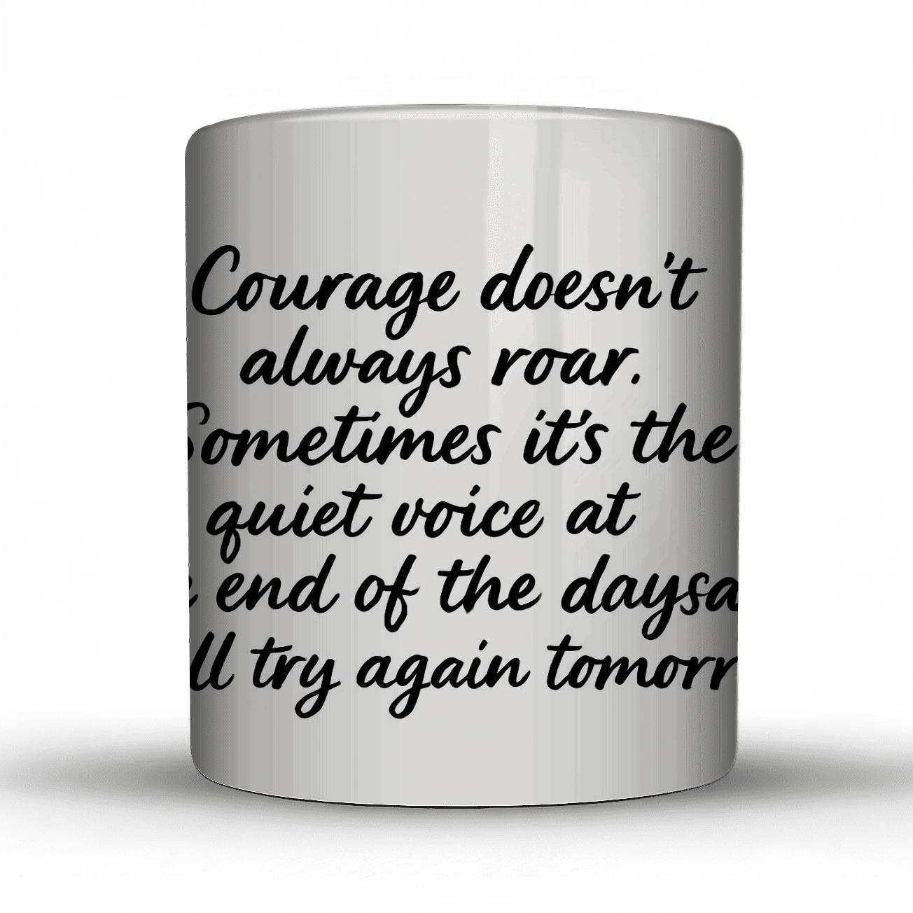 Courage Builds Tomorrows premium drinkware mugs