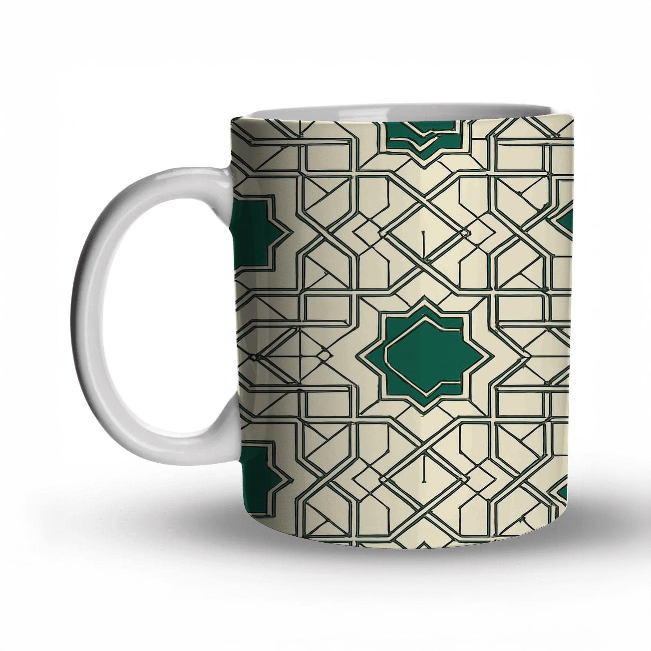 Mughal Star Tessellation Circuit insulated thermal mugs