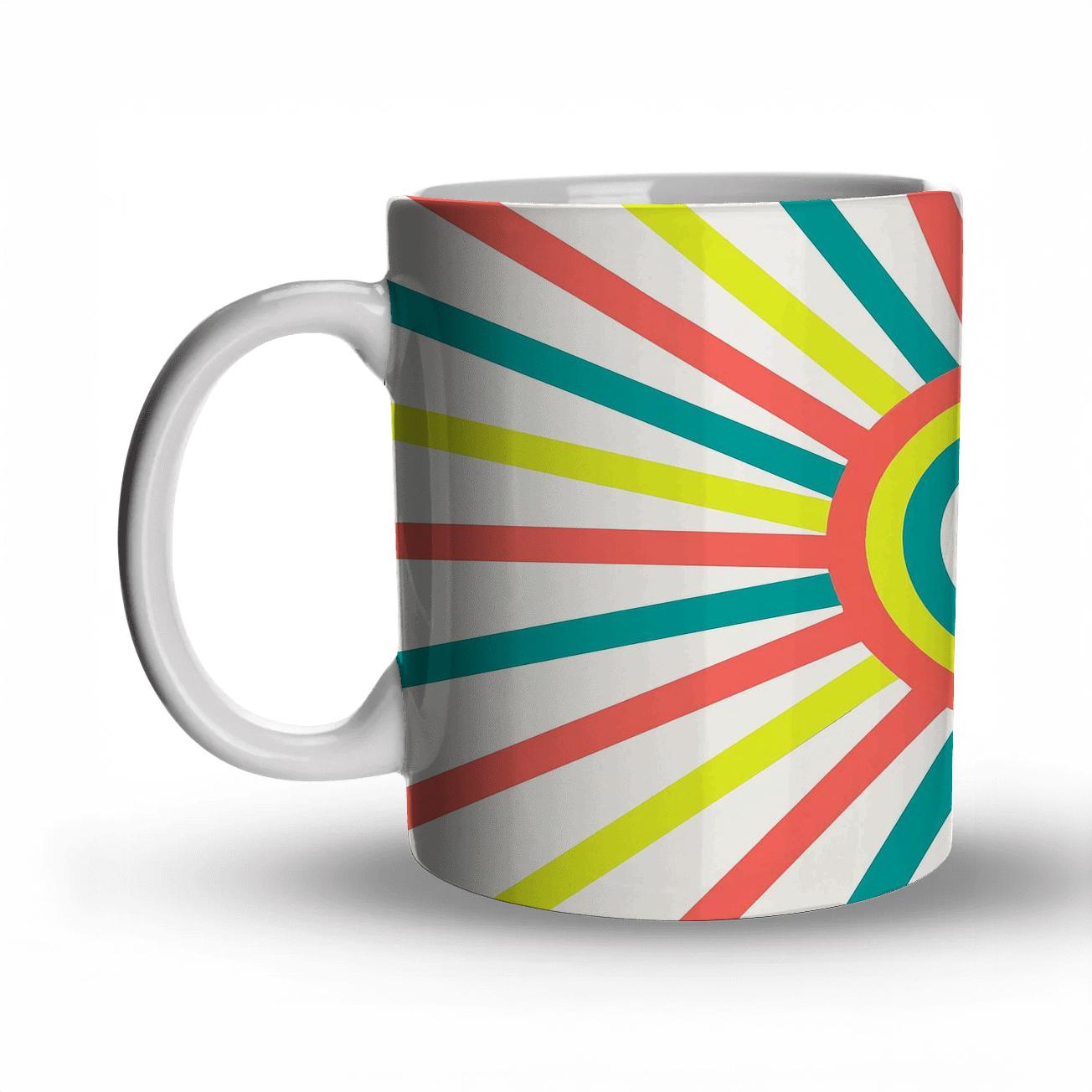 Solar Vectors Overlapping Sunburst Lines insulated thermal mugs