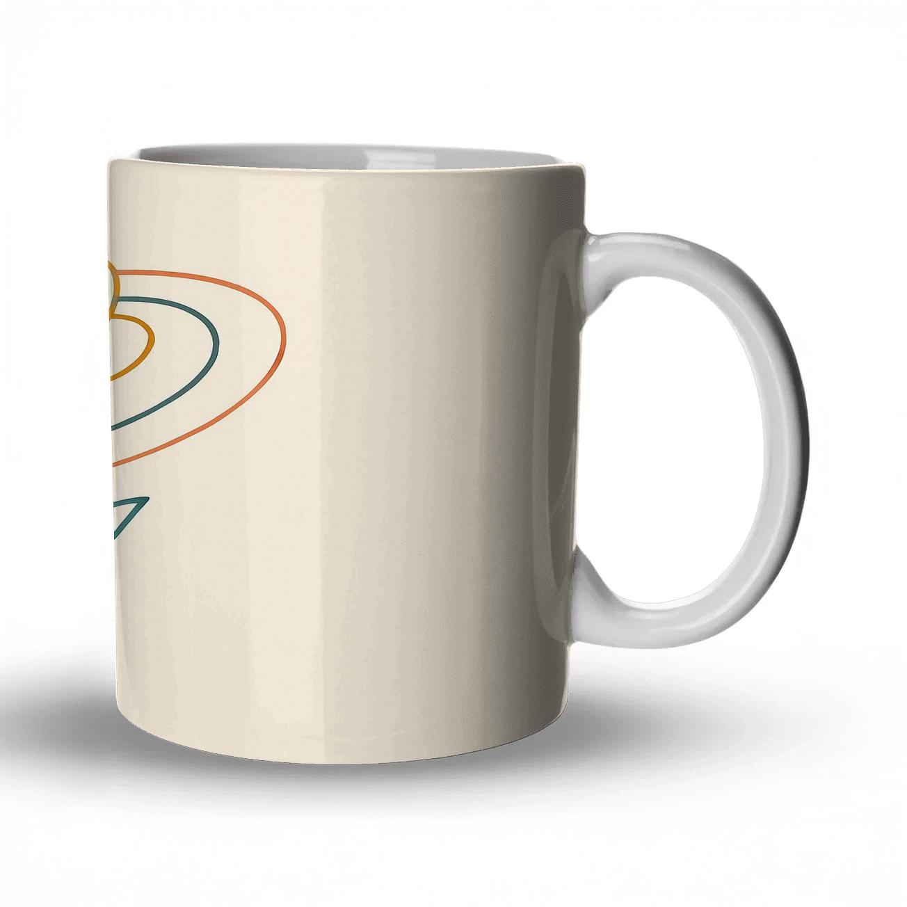 SolarBloom Minimalist Floral Orbit travel mugs with handles