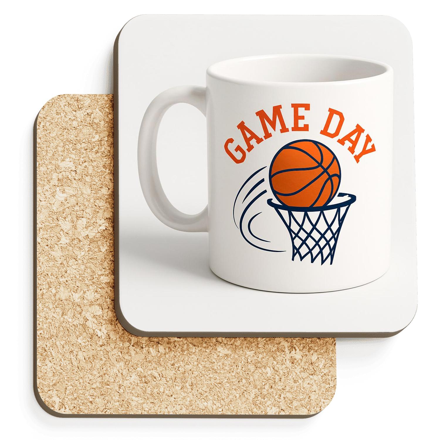 Basketball Game Day Line Art Mug elegant tabletop coasters