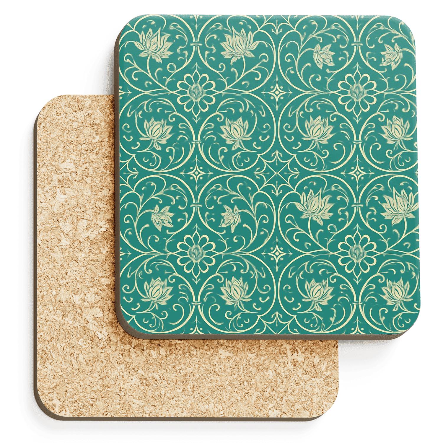 MughalTileArabesqueLinework coasters for home decor