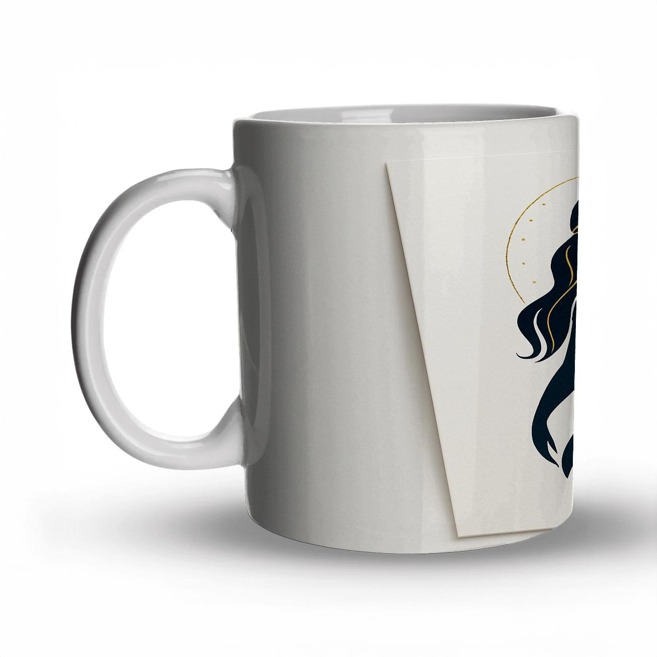 Serene Virgo Constellation Maiden insulated thermal mugs