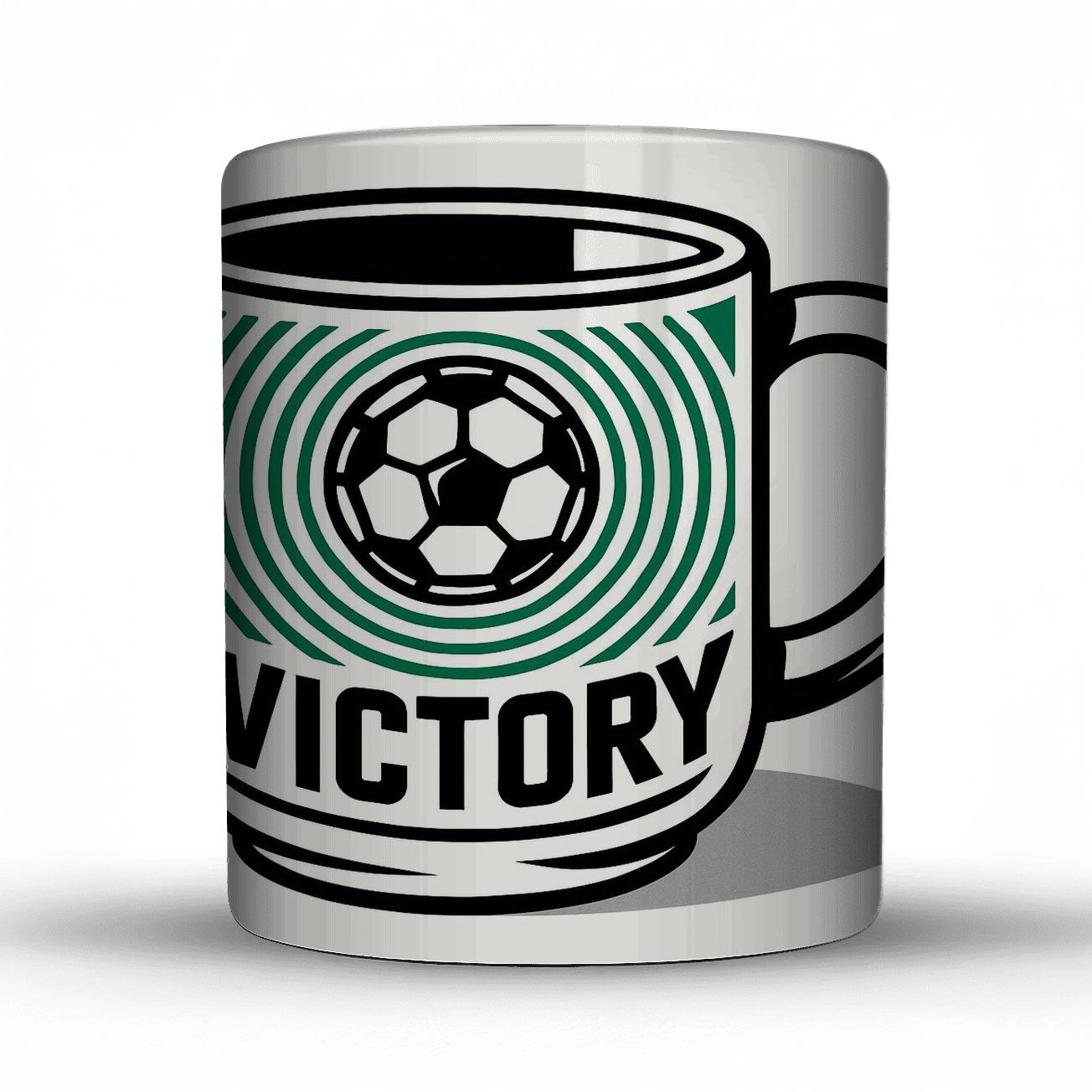 Soccer Victory Pulse Pattern personalized mugs