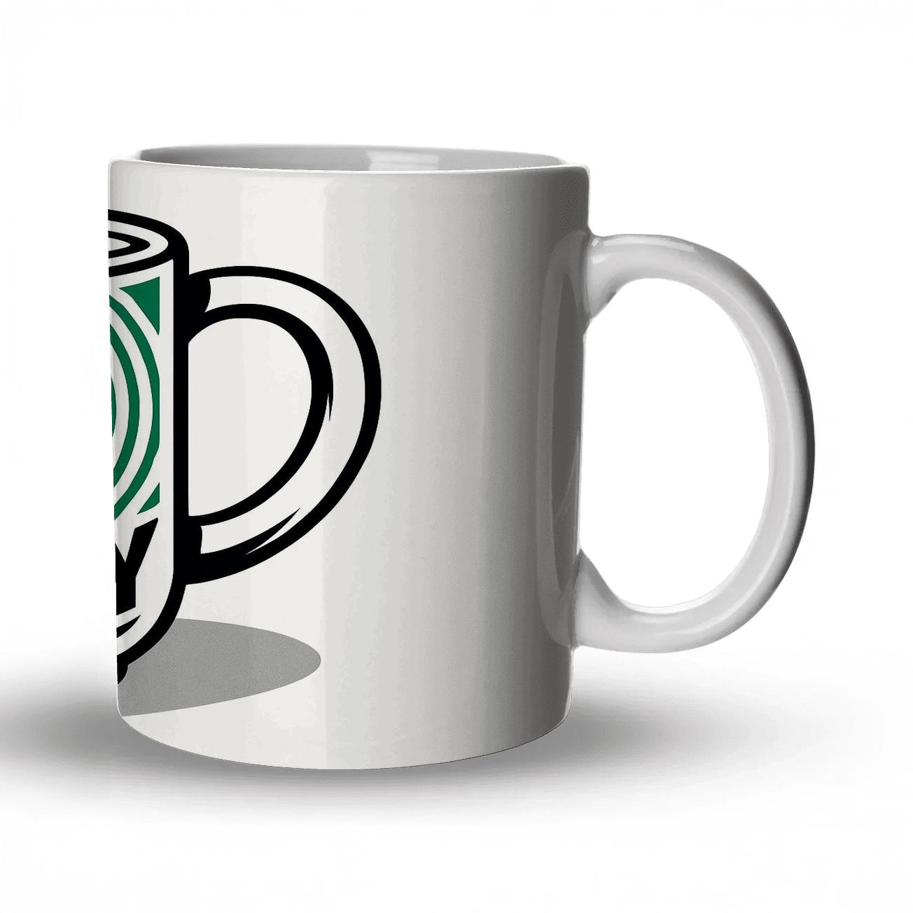 Soccer Victory Pulse Pattern personalized mugs