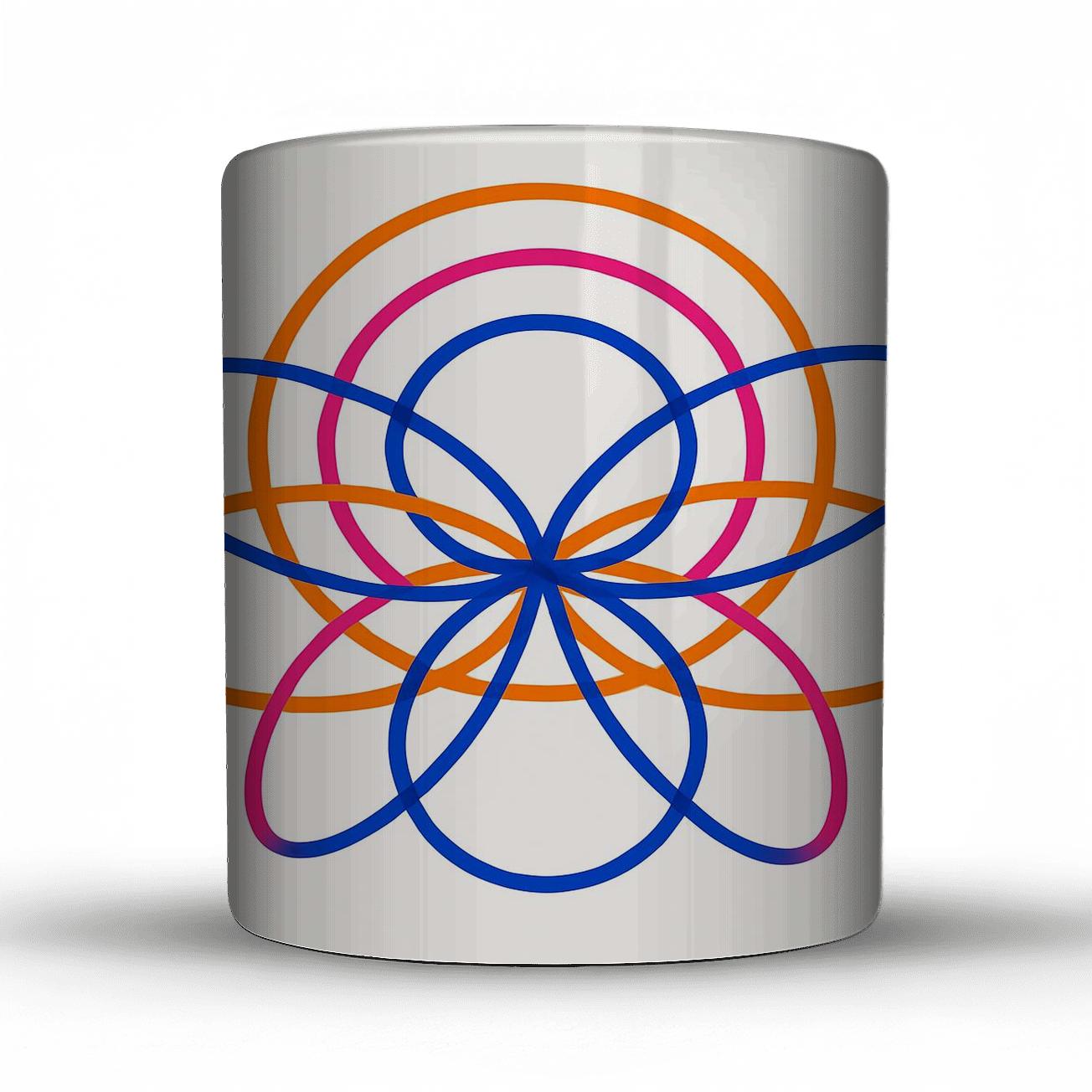 Solar Orbit Line Bloom novelty coffee mugs