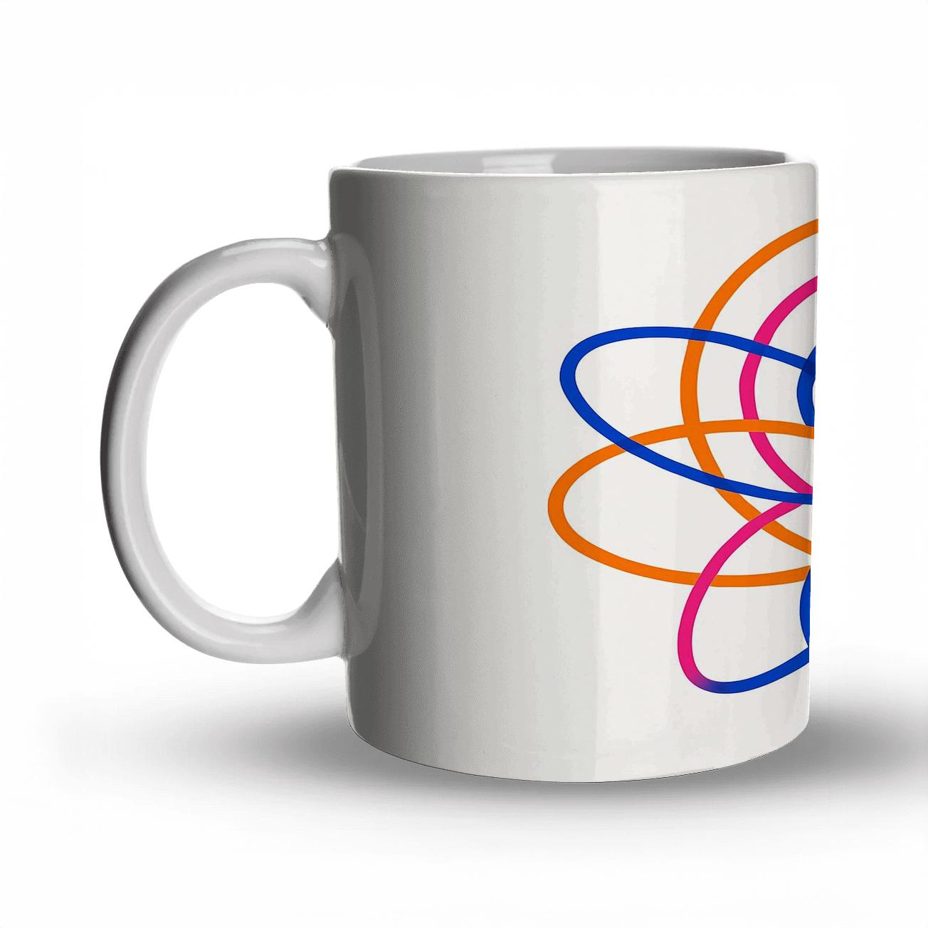 Solar Orbit Line Bloom novelty coffee mugs