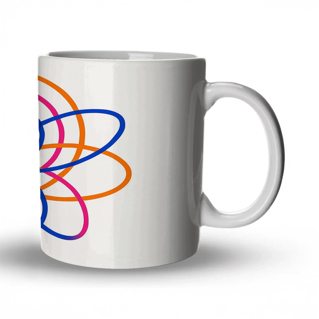 Solar Orbit Line Bloom novelty coffee mugs