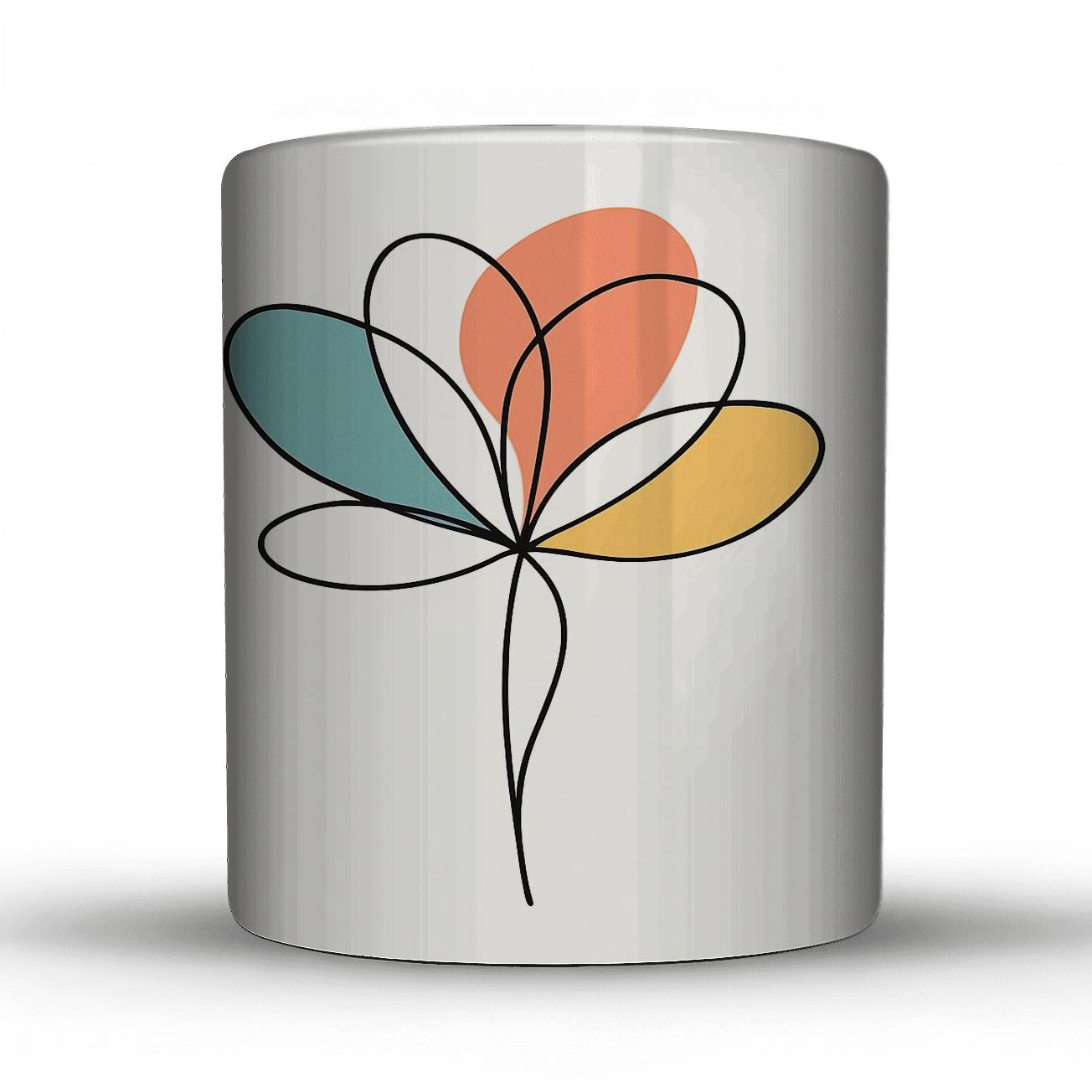 Aurora Bloom Lines ceramic coffee mugs