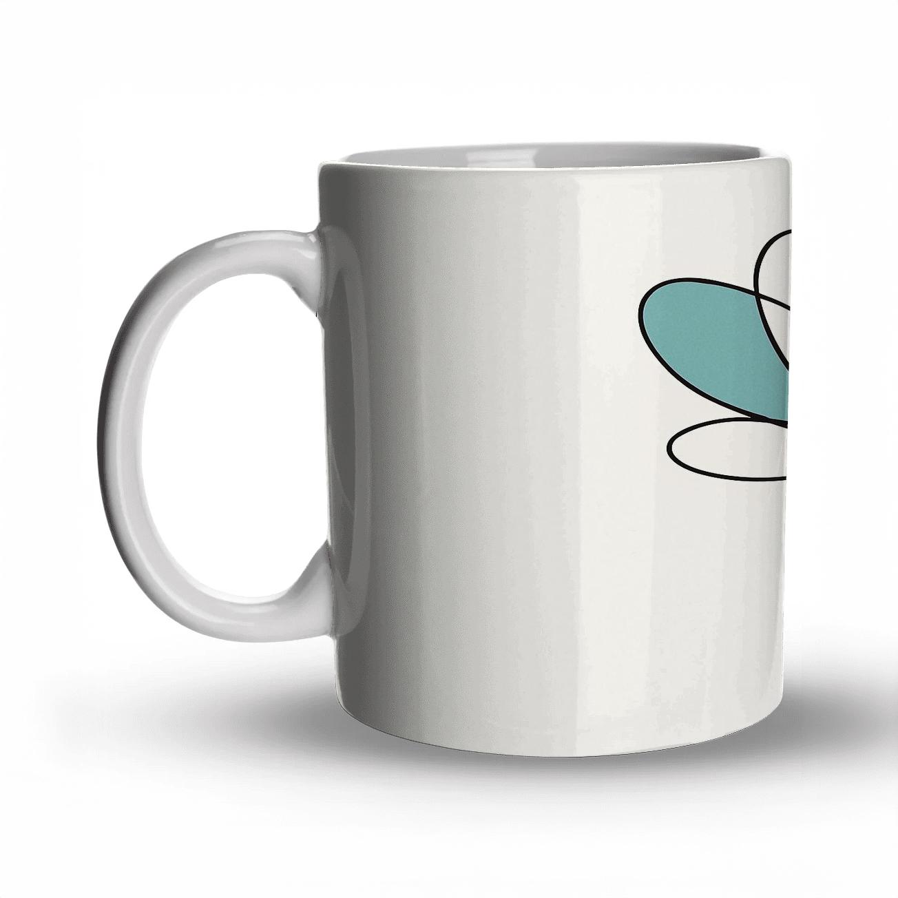 Aurora Bloom Lines ceramic coffee mugs