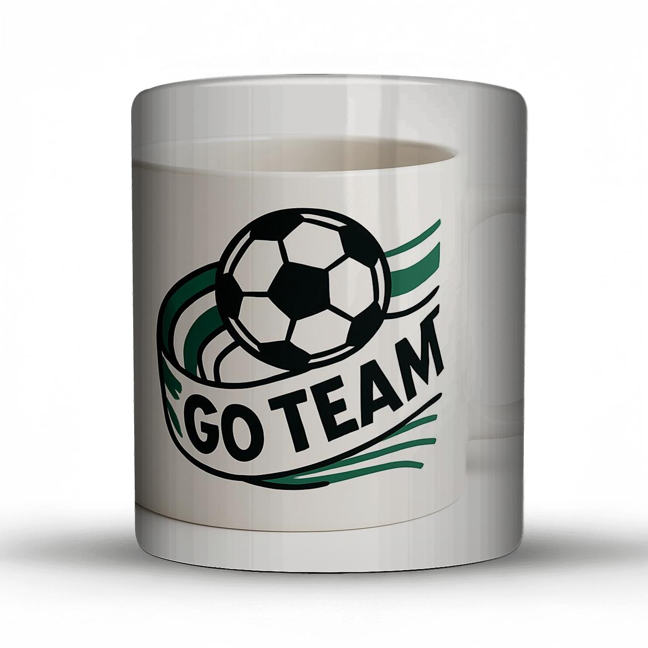 Total Football Spirit Line Art Mug Design decorative mug sets