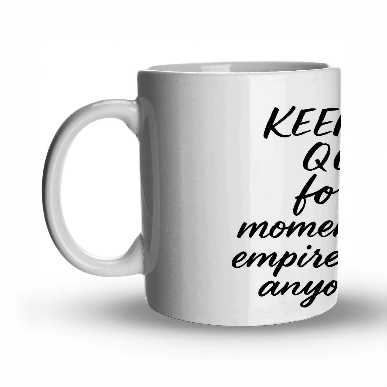 Relentless Quiet Momentum premium drinkware mugs