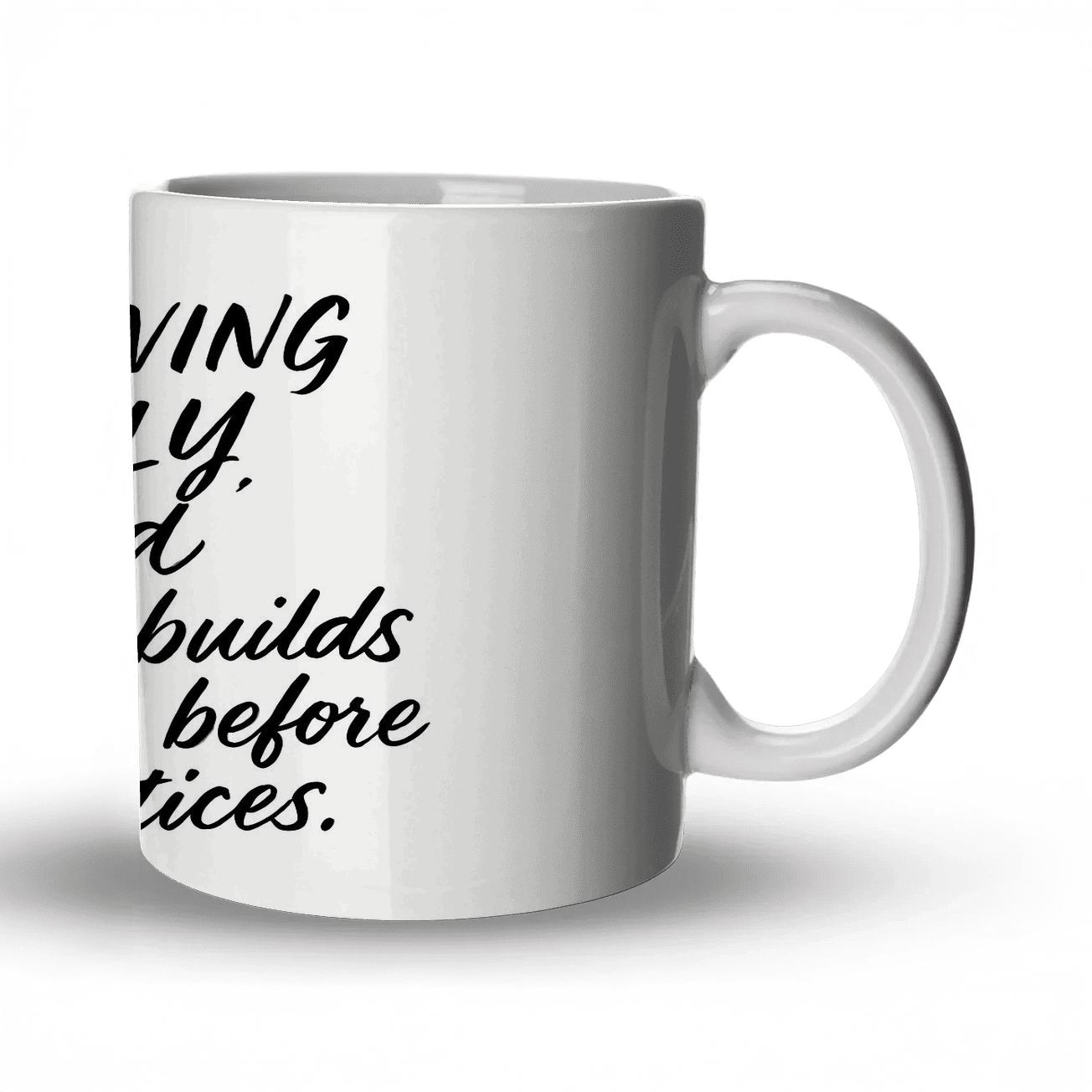 Relentless Quiet Momentum premium drinkware mugs