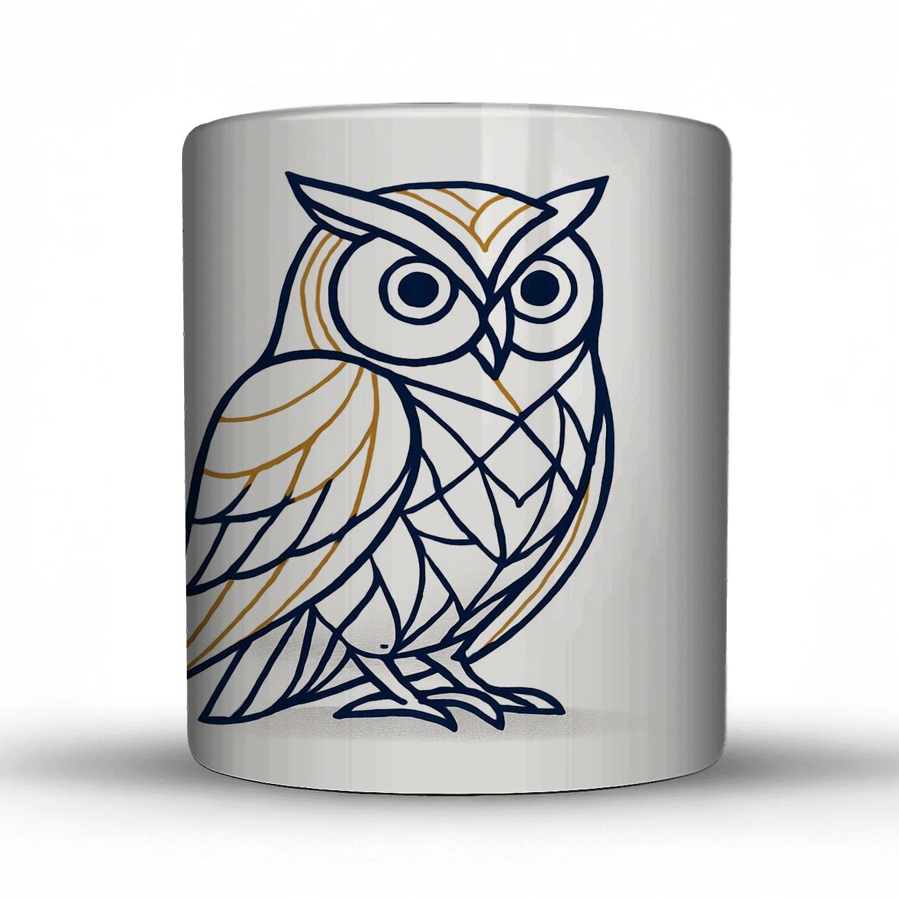 GeometricOwlNocturne gift mugs for occasions