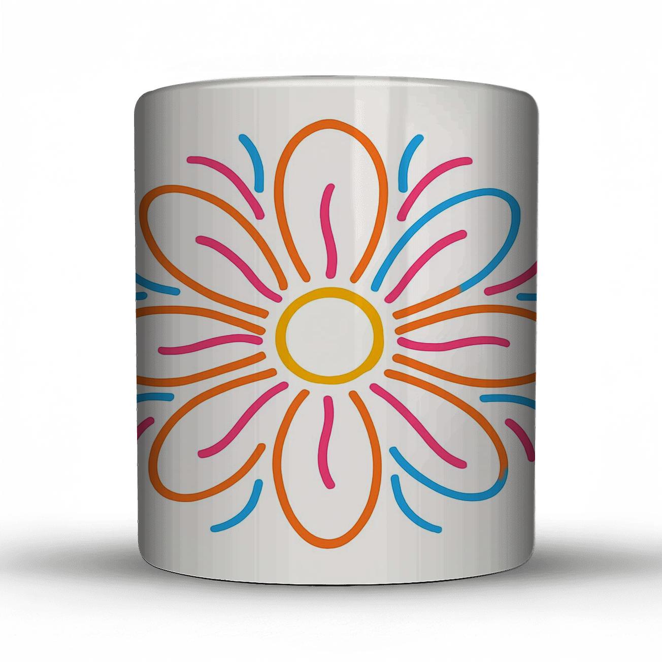 Solar Bloom Lineburst novelty coffee mugs