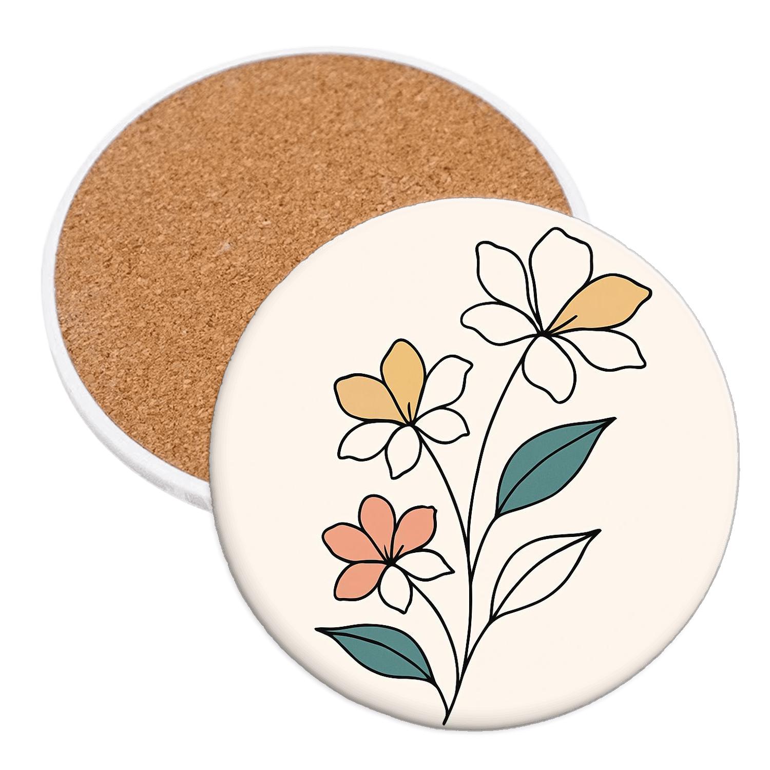 Solar Bloom Line Garden stone coaster collections