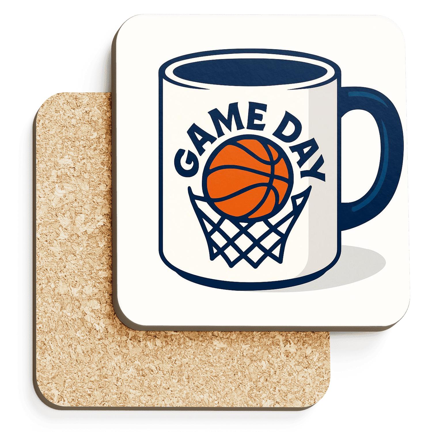 Basketball Energy Game Day Mug Art elegant tabletop coasters