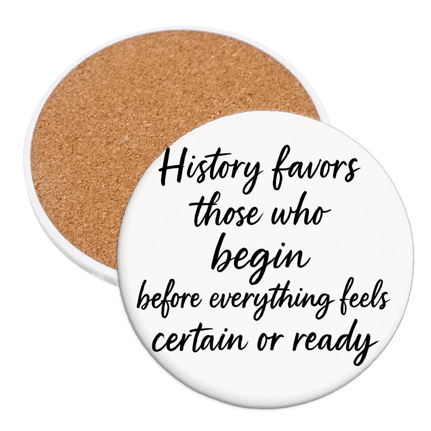 Courage To Begin coasters for home decor
