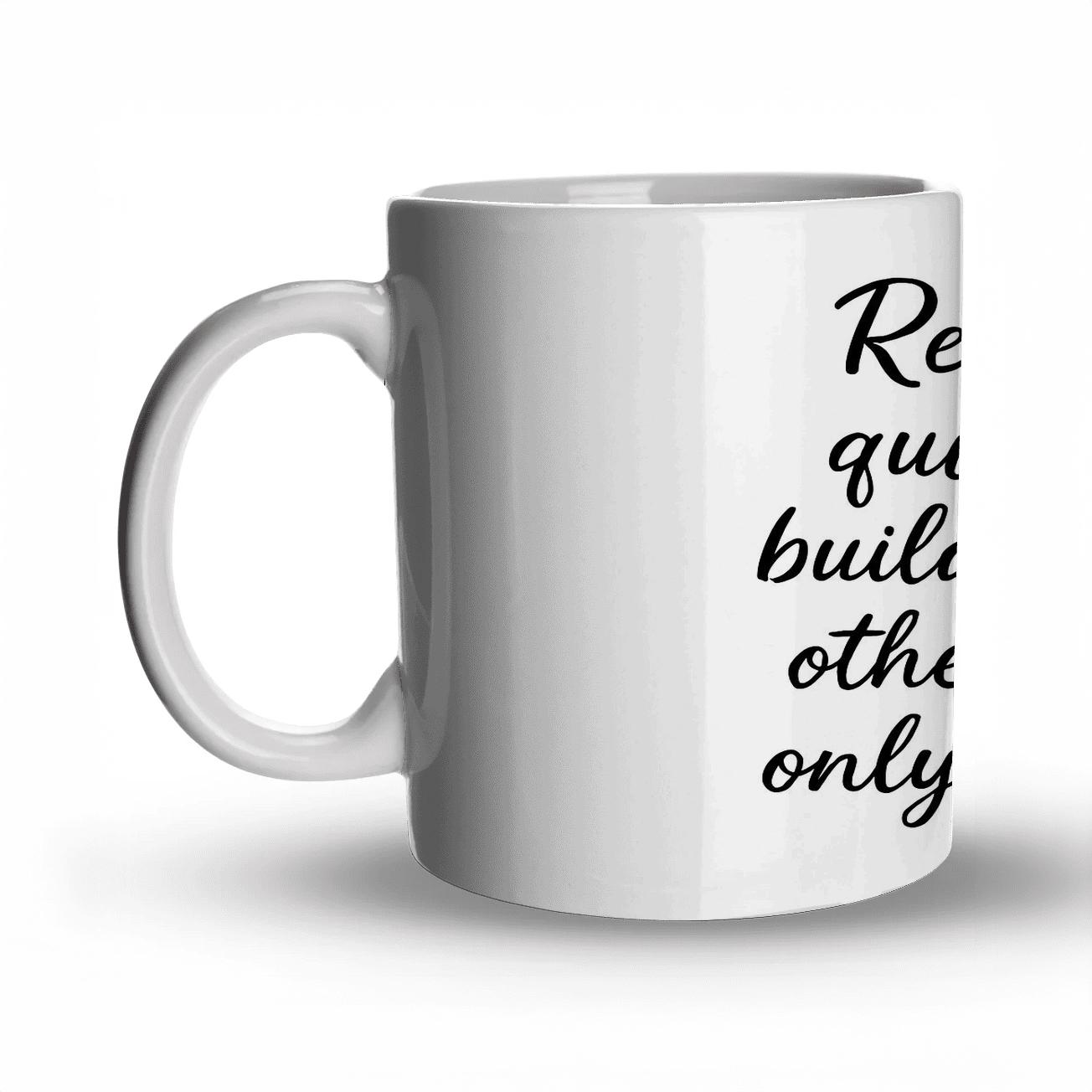 Relentless Quiet Momentum personalized mugs