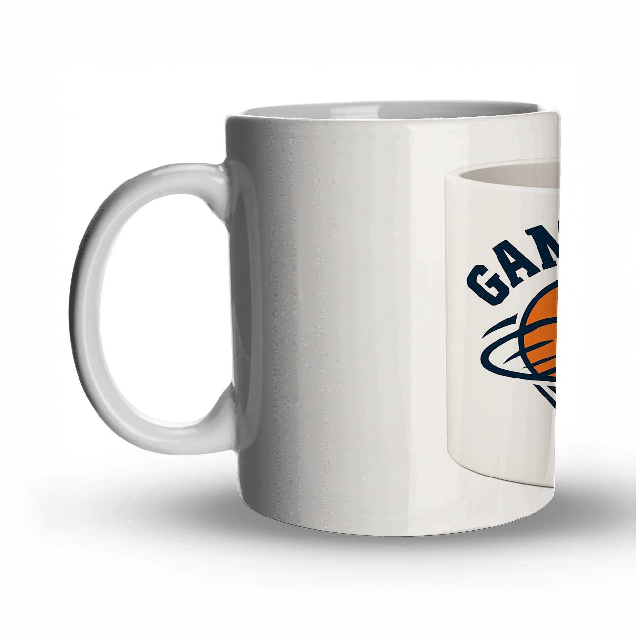 Basketball Net Swirl Game Day Mug personalized mugs