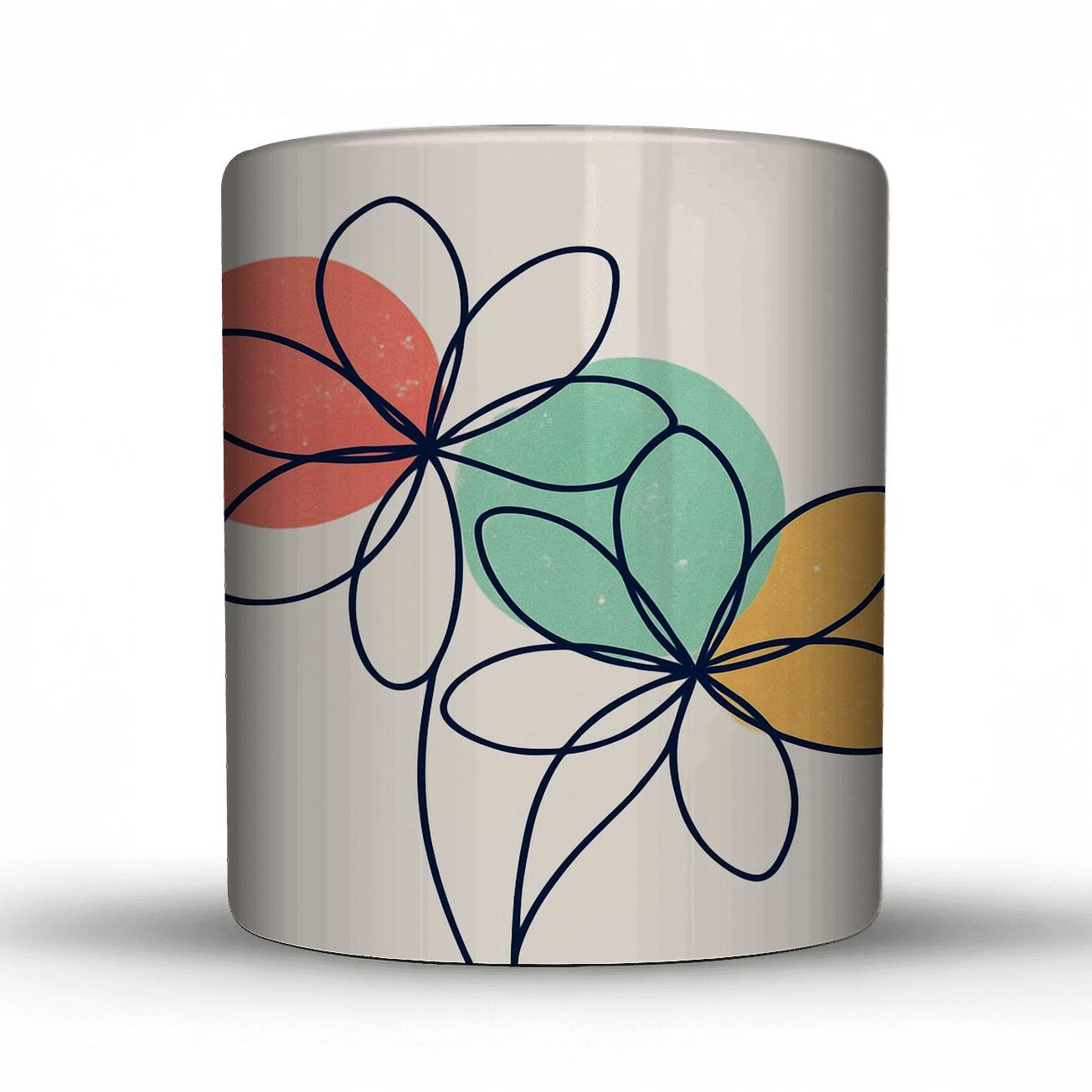 Stellar Bloom Line Garden insulated thermal mugs