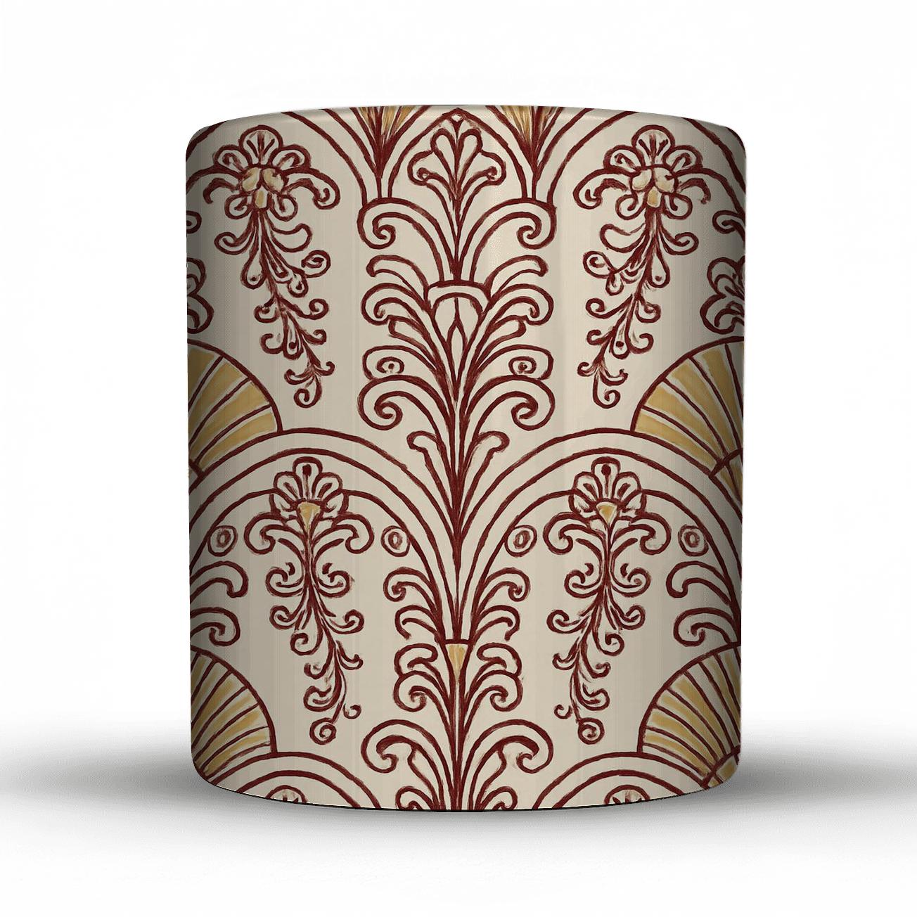 ArtDeco Floral Filigree Cascade gift mugs for occasions
