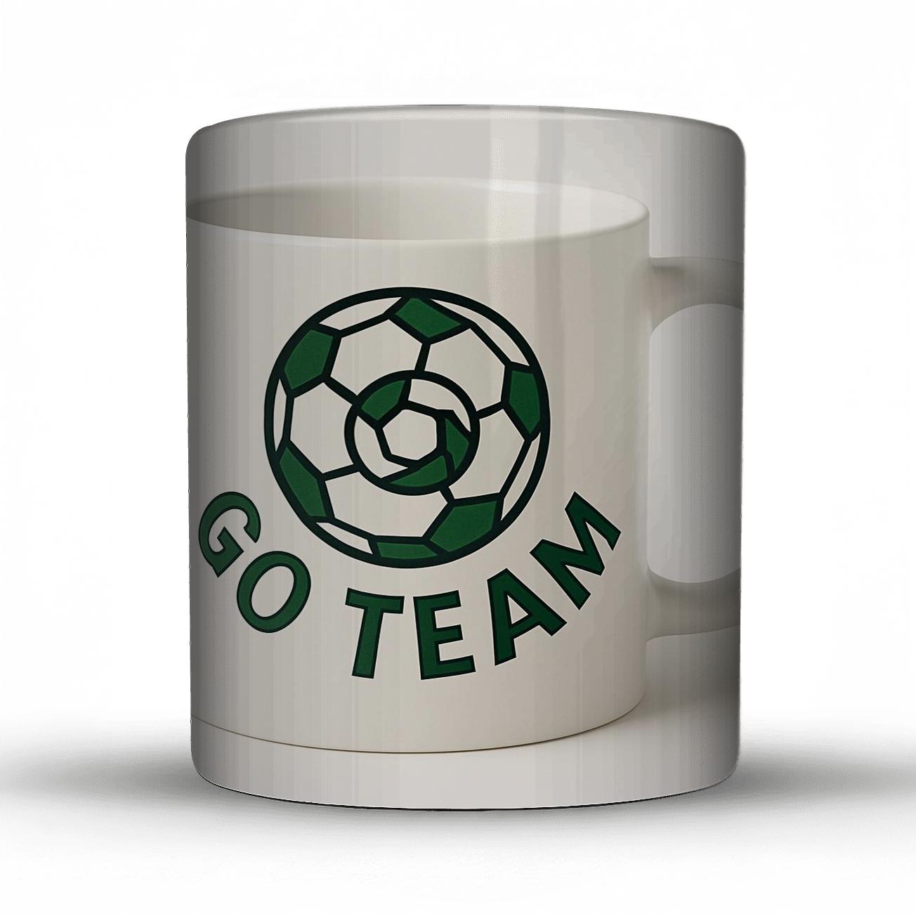 Soccer Pentagon Unity Go Team Line Art Mug ceramic coffee mugs