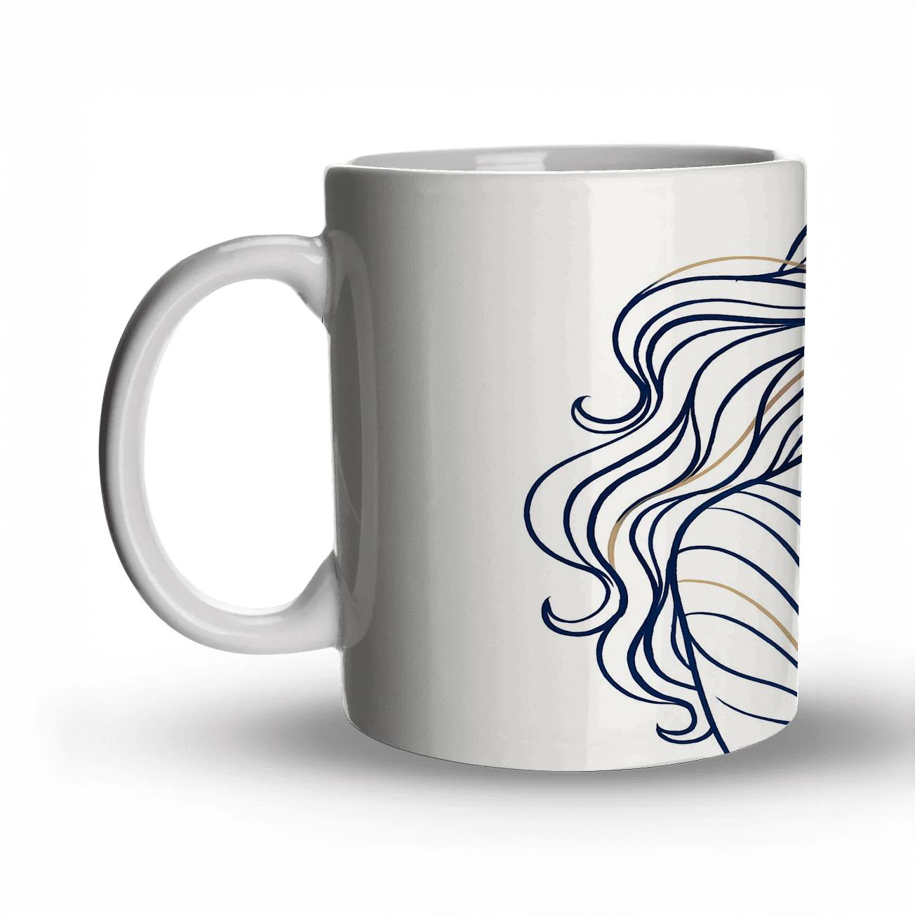 Virgo Starlit Minimalist Maiden gift mugs for occasions