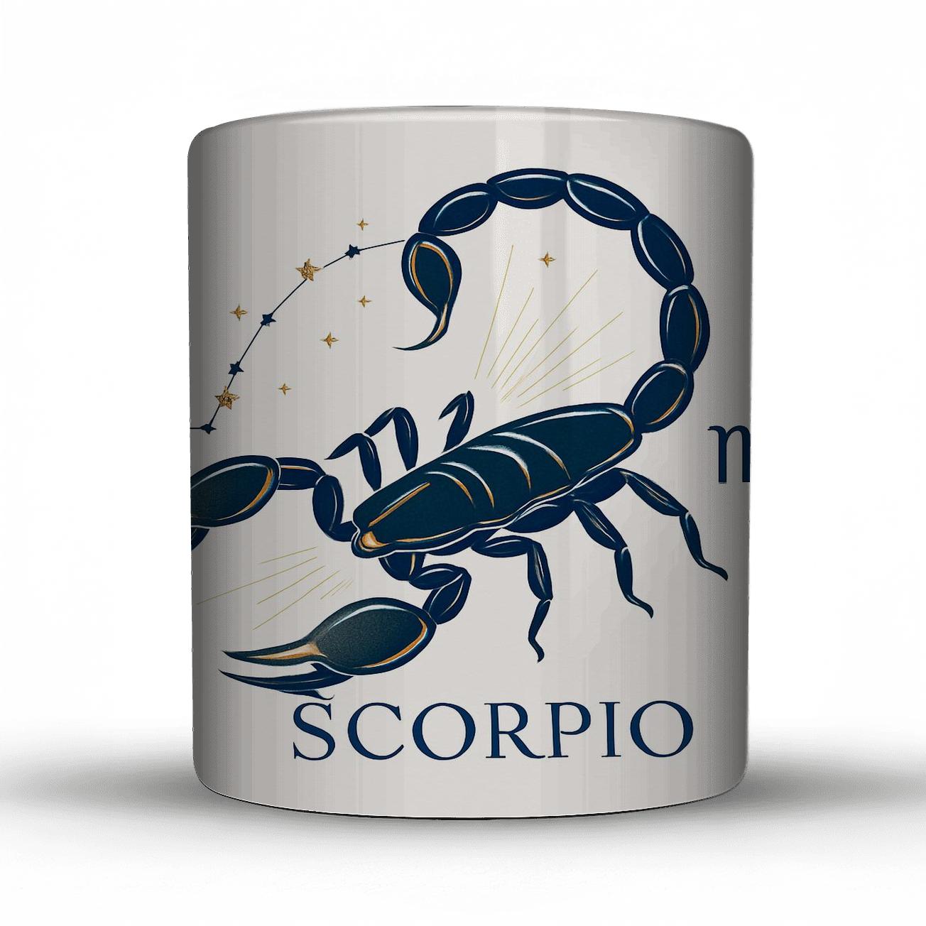 Scorpio Mystic Scorpion Line Art premium drinkware mugs