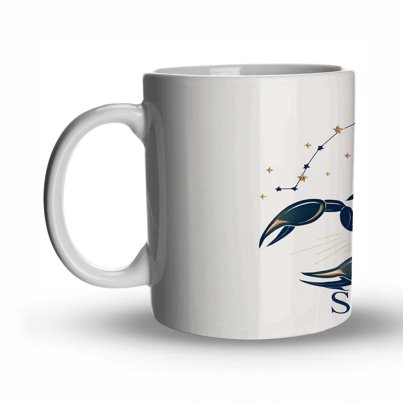 Scorpio Mystic Scorpion Line Art premium drinkware mugs
