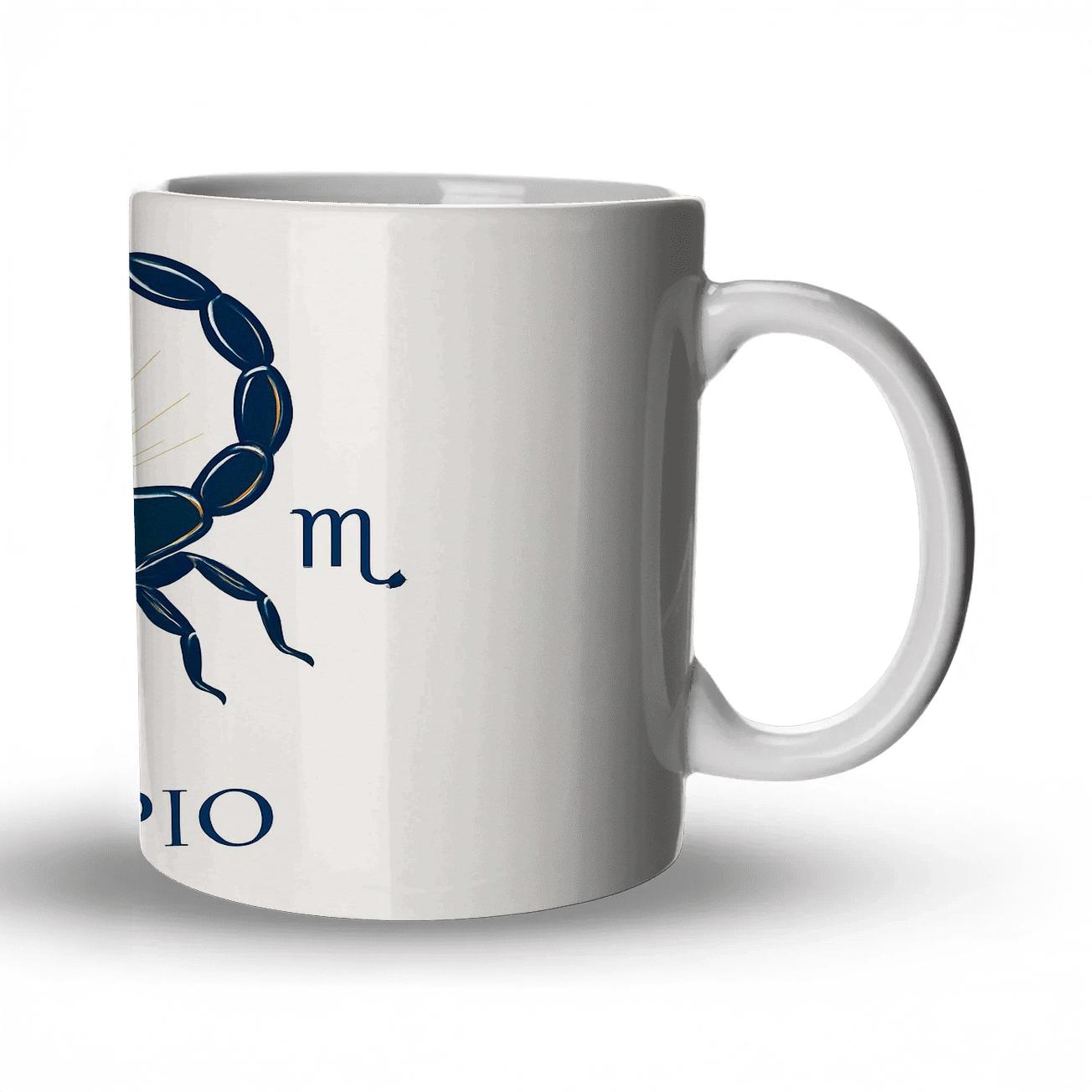 Scorpio Mystic Scorpion Line Art premium drinkware mugs