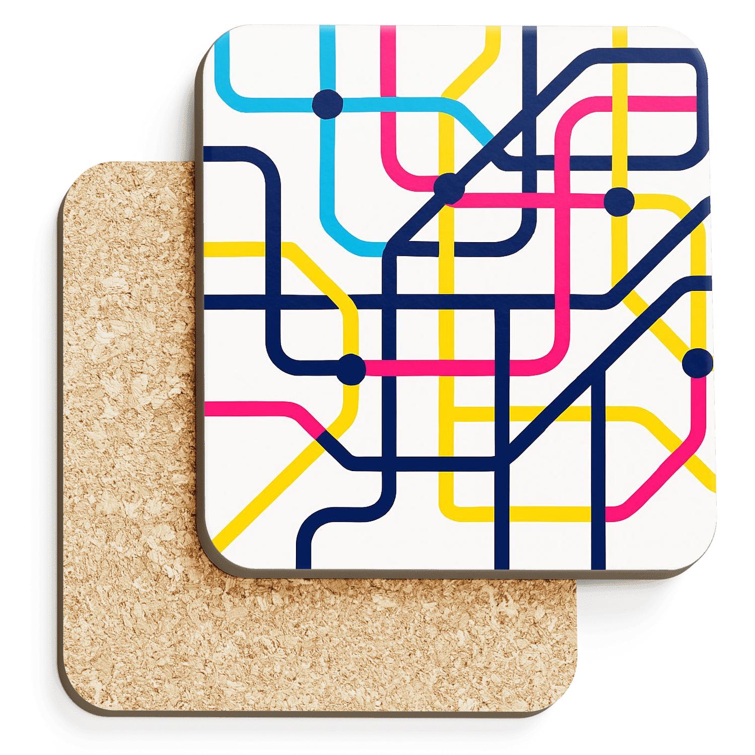 Prismatic Metro Circuits stone coaster collections