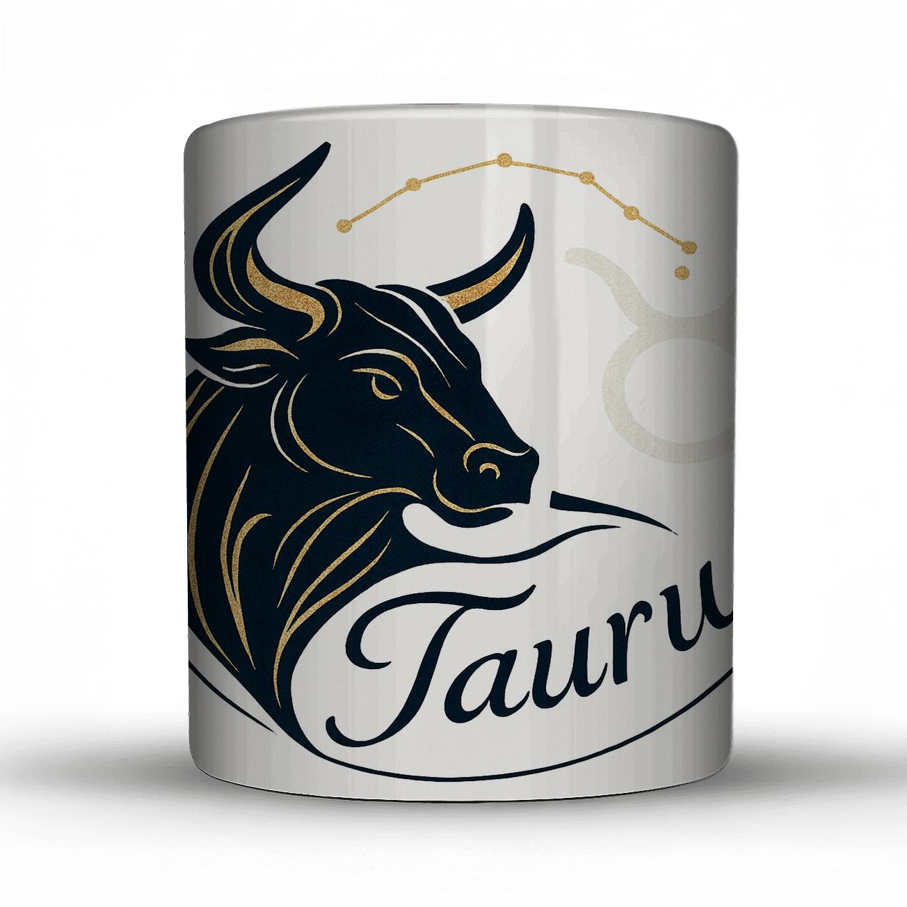 Taurus Ornamental Zodiac Sigil custom printed mugs
